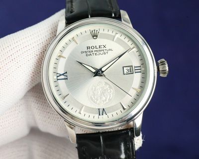 Rolex Datejust 8215 Movement 40mm 316L Steel WG/RG Case White Face Watch